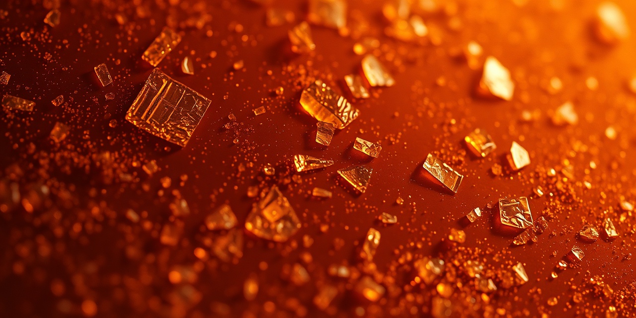 Close-up abstract texture evoking film emulsion